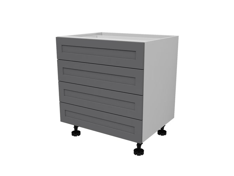 Base Unit 4 drawers (600mm wide) Slate Grey Carousel 2
