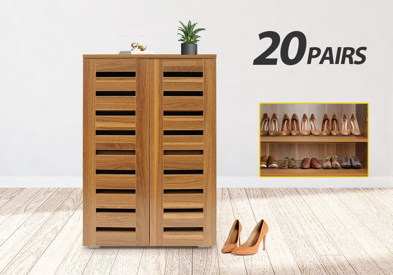 Shoe Cabinet Shoes Storage Rack Organiser Wooden Shelf Drawer Carousel 1