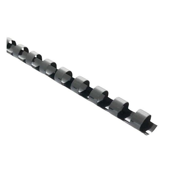 Icon Binding Coil Plastic 16mm Black Pack of 100 Carousel 1