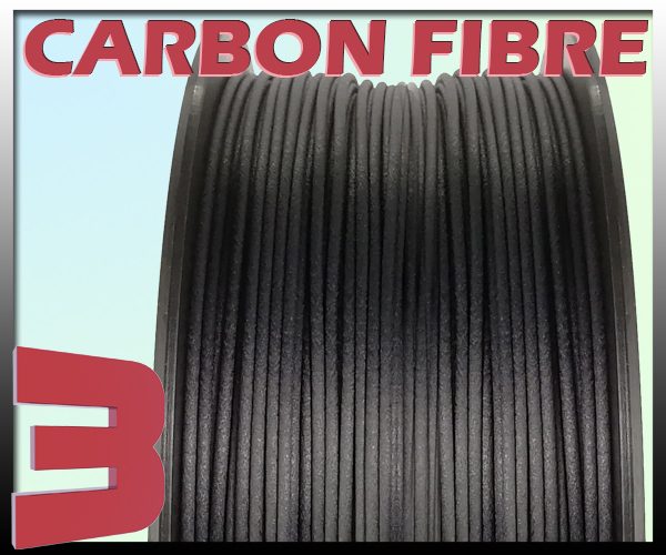 PLA-CF Carbon Fibre PLA Composite 1kg 1.75mm - Carbon Fiber Filament Carousel 3