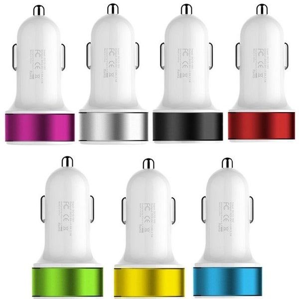 $1 Res ~~ Dual USB Car Cigarette Lighter Charger Adapter Carousel 2