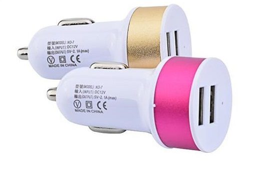 $1 Res ~~ Dual USB Car Cigarette Lighter Charger Adapter Carousel 3