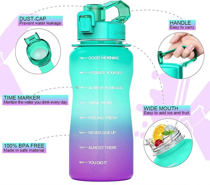 2L Water Bottle Gym Sports Drink Bottle 2038602 Carousel 1