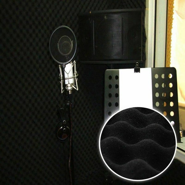 6pcs Grey Acoustic Soundproofing Foam Studio Sound Absorption Panels 2012623 Carousel 18