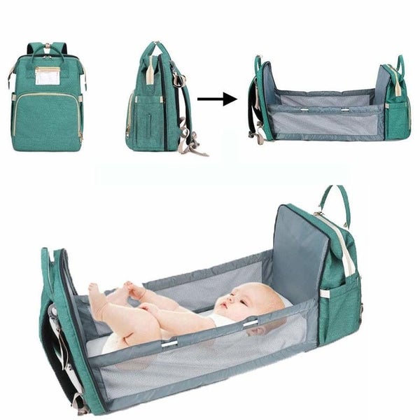 Baby Cot Travel Bassinet Nappy Bag Backpack E0414GN0 Carousel 1