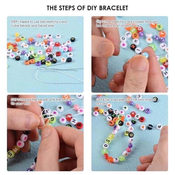 Jewellery Making Supplier Glass Seeds Letter Alphabet Beads Set Kit I1305MZ0 Carousel 9