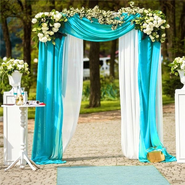 Wedding Arch Curtain Drapery Backdrop Decorations G0628WT0 Carousel 14