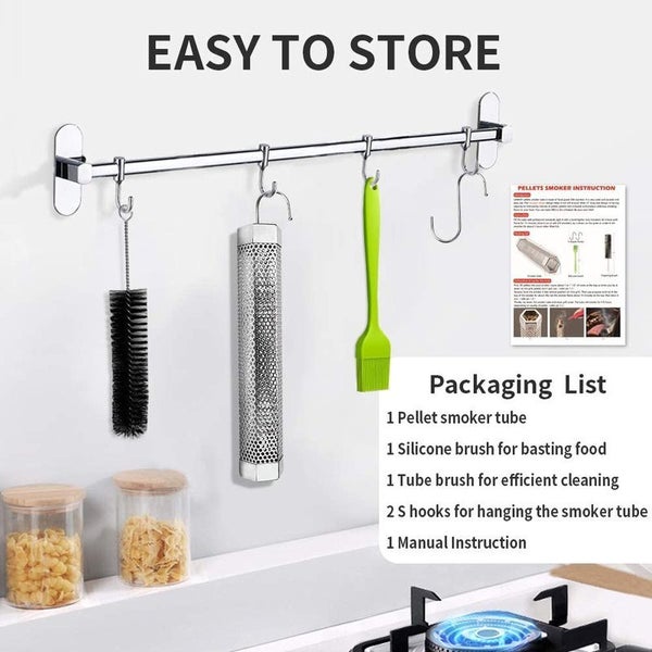 Pellet Smoker Tube BBQ Grill Cold Hot Smoke Generator 2027401 Carousel 6