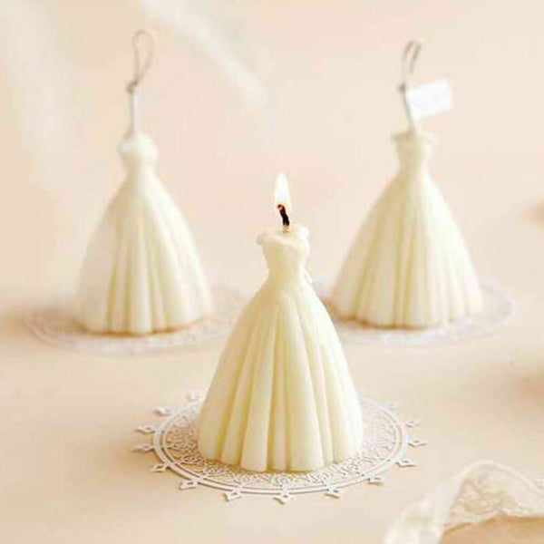 Silicone Mold Wedding Dress Candle Soap Resin Mould I1612WT0 Carousel 13