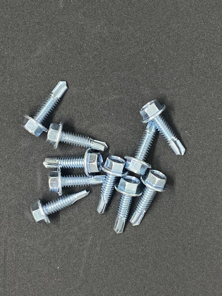 1/4-20 BSW X 1" HEX WASHER RIBBED DRILL POINT SELF DRILLER ZP PACK 200PCS Carousel 2