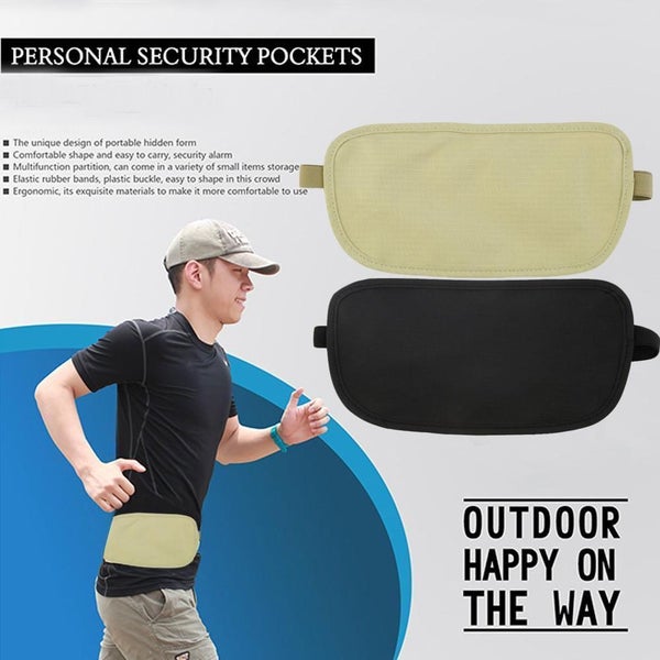 Hidden Security Money Passport Card Ticket Waist Belt Bag Pocket Travel Wallet Carousel 2