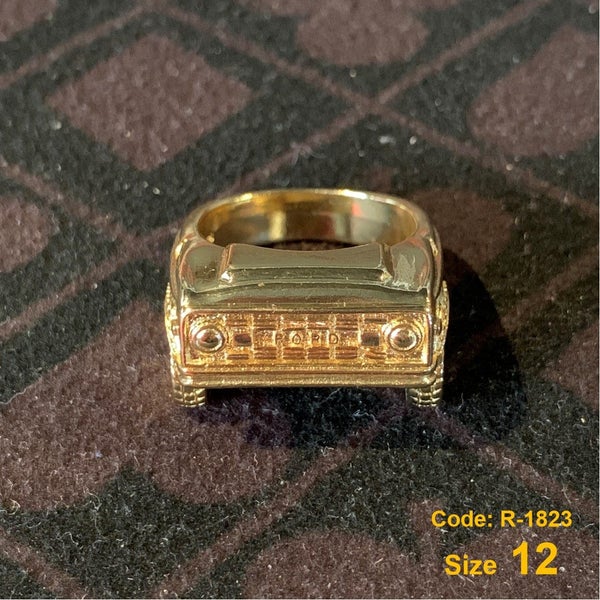Men's Ring Gold Ford Ring Mustang Car Ring Jewellery *Local Buy* Carousel 1