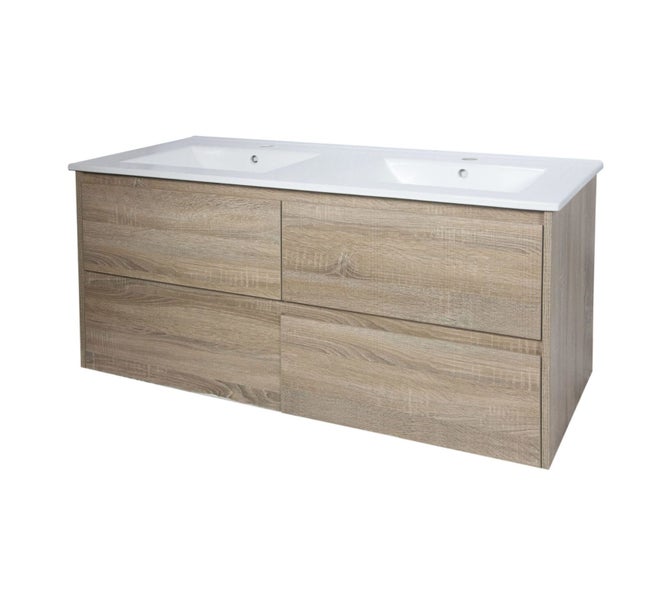 1200mm Wallhung Vanity Royal Oak Double Basin Carousel 1