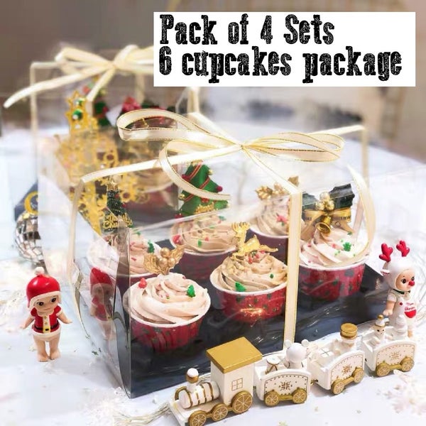 Brand New Cupcake Box Cake Stand Transparent Display Box*Hot SALE Carousel 1