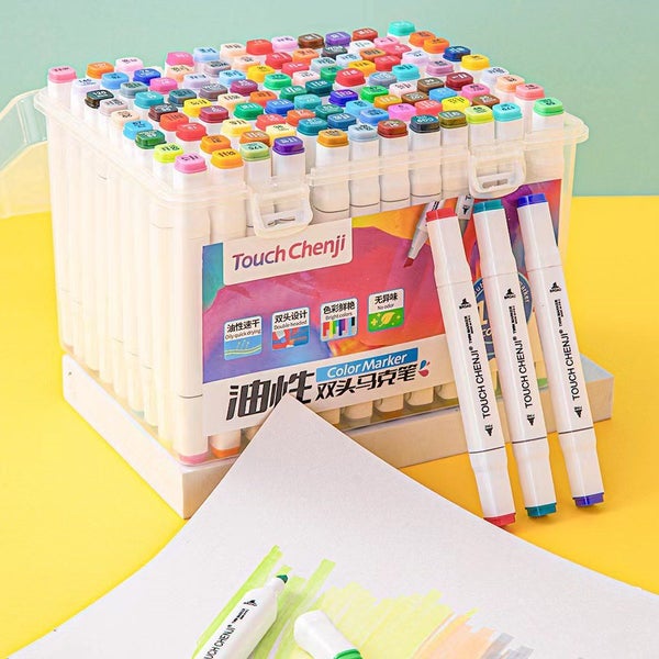 108 Colors art markers Oily Markers Permanent Art Marker pens Coloring Drawing Carousel 1