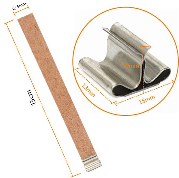 20x Wooden Candle Wicks Carousel 2