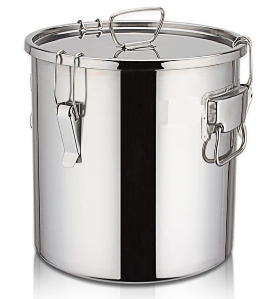 Stock pot 20 Ltr (30cm w x30cm h) stainless steel and latch-able sealed lid Carousel 1