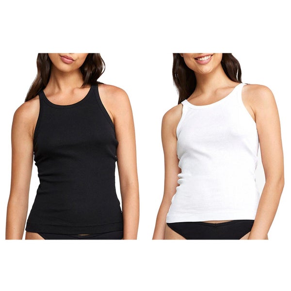 2pcs Bonds Womens Organic Chesty Singlet Underwear Tank Top White Black WTHY Carousel 1
