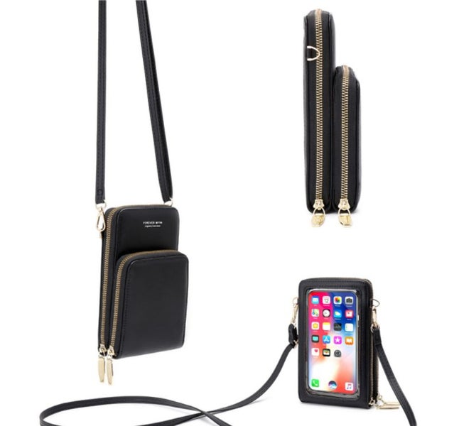 Shoulder Messenger Bag Wallet Phone Purse Case Bags E0436BK0 Carousel 2