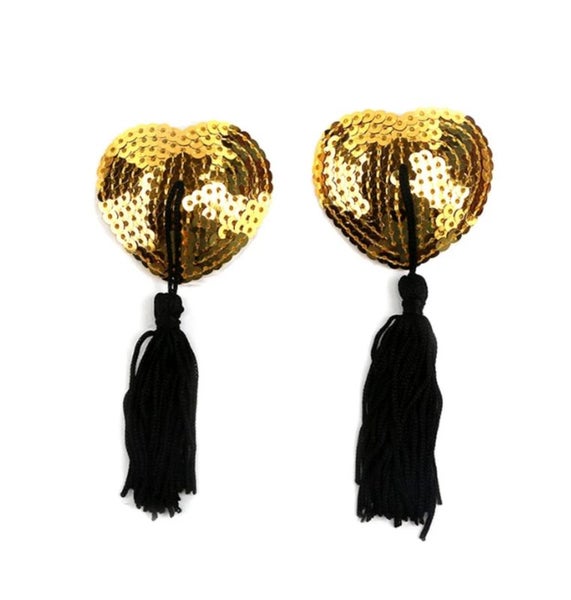 Sexy Lingerie Sequin Heart Pasties A0678GD0 Carousel 4