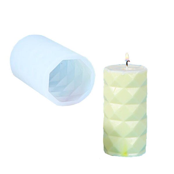 Silicone Mold Rhombus Cylinder Candle Resin Mould I1480WT0 Carousel 10