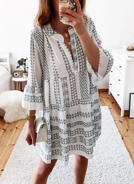 Mini ShirtDress Boho Summer Dresses Womens Clothing Size 18 J2374LG6 Carousel 1
