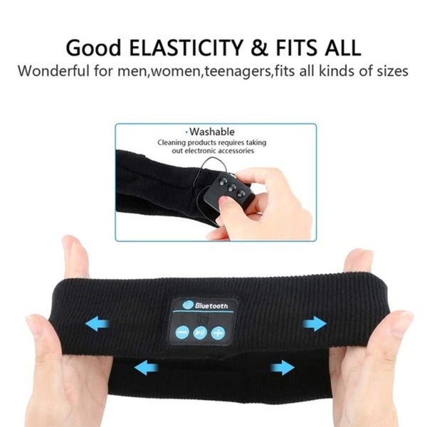 Sports Headband Bluetooth Headphones Headset I0649BK0 Carousel 2