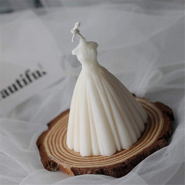 Silicone Mold Wedding Dress Candle Soap Resin Mould I1612WT0 Carousel 2