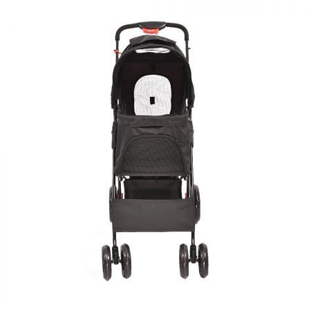 Pet Stroller Dog Cat Cage Puppy Pushchair Travel Walk Carrier Pram 4 Wheels Carousel 2