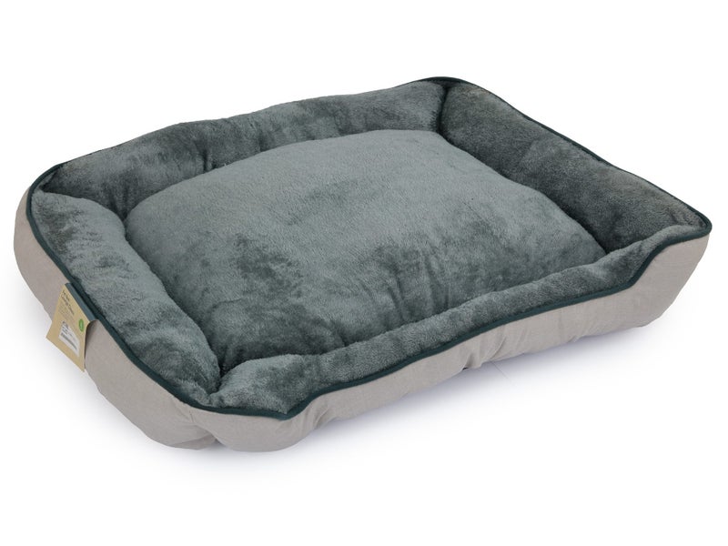 Comfortable Pet Lounge Bed For Dogs & Cats - Extra Large 120x80cm Grey Carousel 1