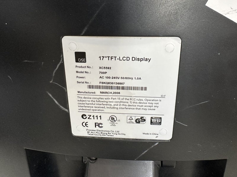 2 x Computer Monitors (FAULTY) - $1 Reserve Carousel 3