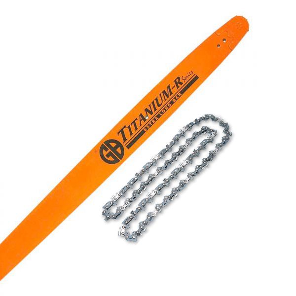 50" GB Titanium Bar & Carlton Full Chisel Skip Chain for Stihl 088, MS880, MS881 Carousel 1