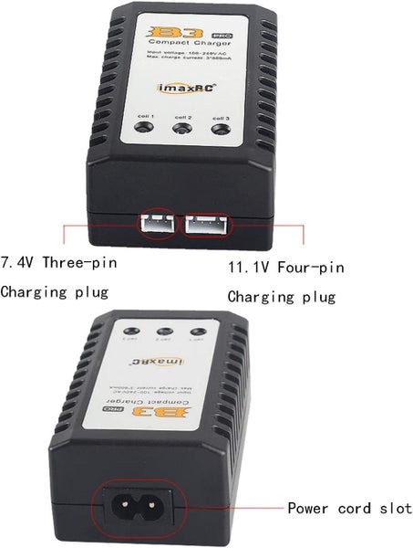 B3 RC LiPo 2S-3S Battery Balancer Charger 7.4V-11.1V RC Pro Compact Charger64168894920322111