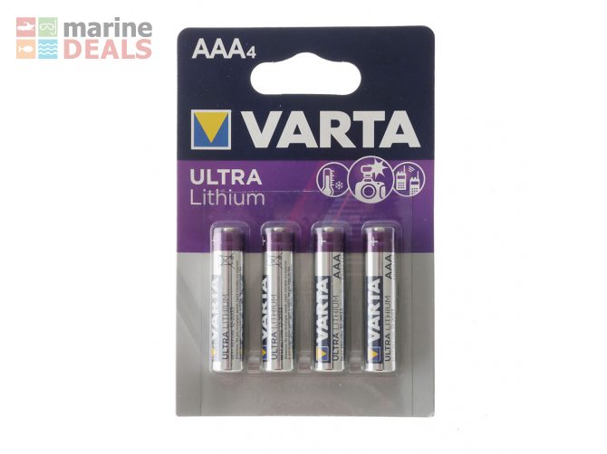 Varta Ultra AAA Lithium Battery 4-Pack Carousel 1