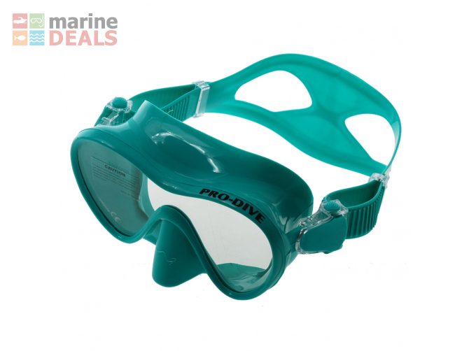 Pro-Dive Touch Frameless Dive Mask Turquoise Carousel 1