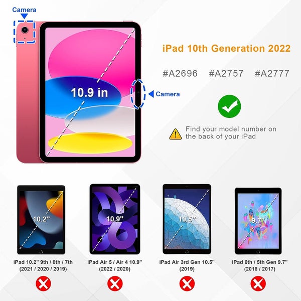 Kickstand Book Case for iPad 10 Gen 10.9 inch (BLACK) *Free Shipping* Carousel 2