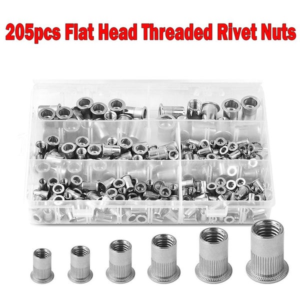 205pcs Rivet Nut Rivnut Nutserts Stainless Steel 3651806 Carousel 2
