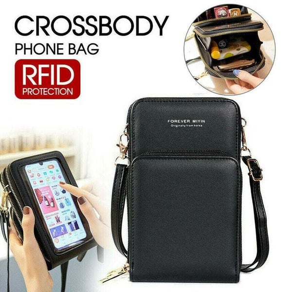 Shoulder Messenger Bag Wallet Phone Purse Case Bags E0436BK0 Carousel 17