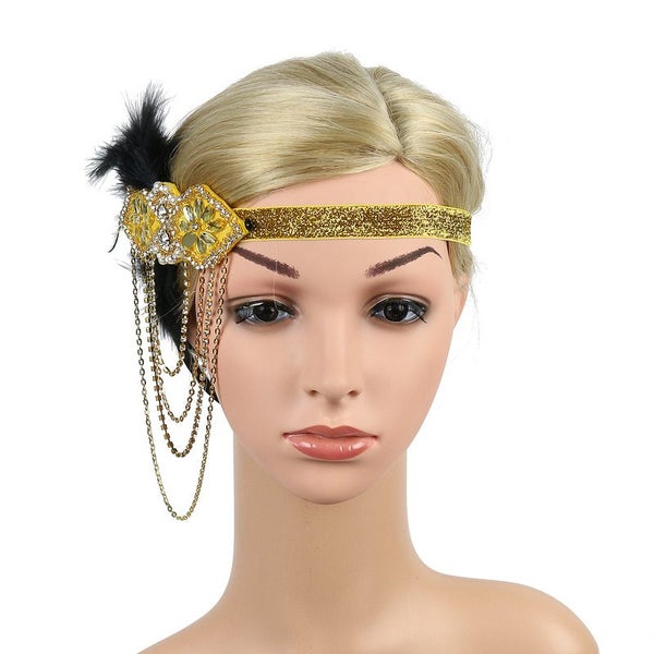 Gatsby Flapper Headband B0279GD0 Carousel 2