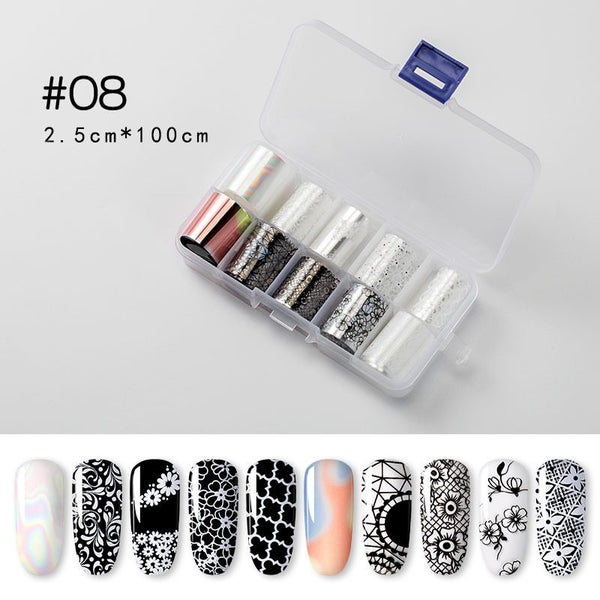 Nail Art Transfer Foil Sticker I1652BK0 Carousel 1