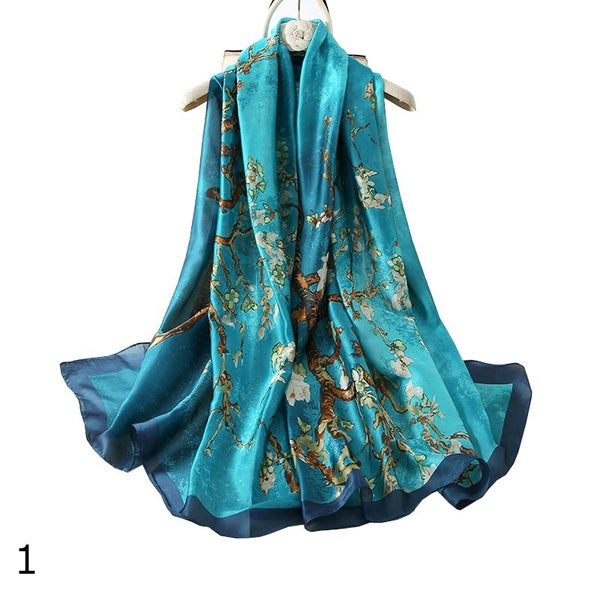 Hod Health & Home Colourful Shawl Travel Silk Scarf Women's Accessories Carousel 1