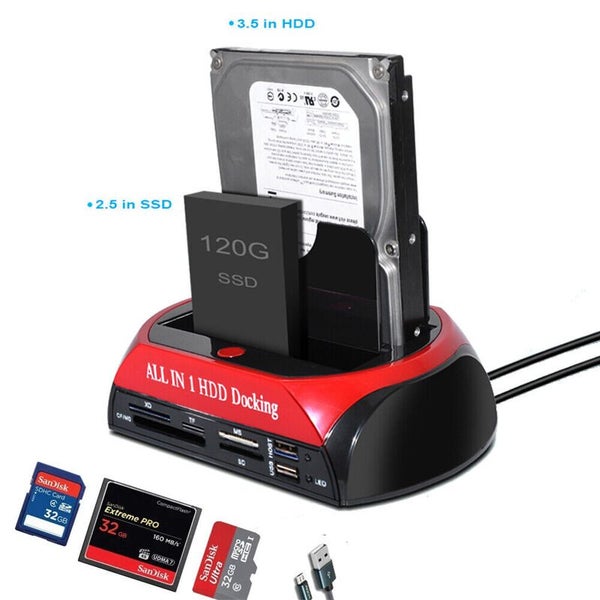 HDD Docking Station +Card Reader 2.5/3.5" IDE/SATA 3601215 Carousel 2