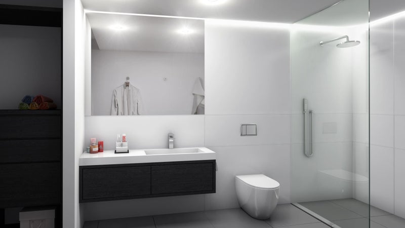SERATONE WHITE POLAR GLOSS WET WALL LINING 2400x1200 Carousel 9