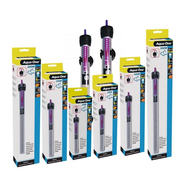 Aqua one Heater 200W Glass 30cm Carousel 1
