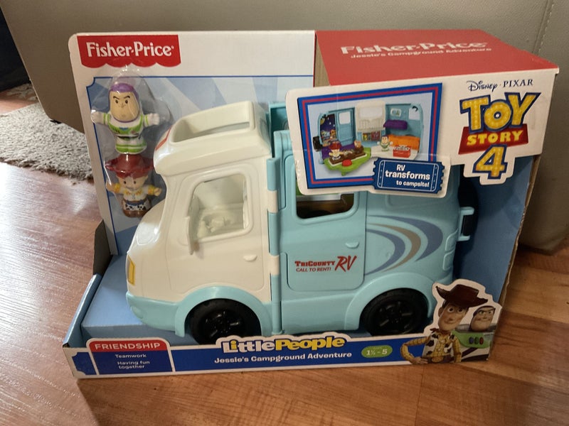 Fisher-Price Little People Toy Story 4 Jessie’s Campground Adventure Carousel 1