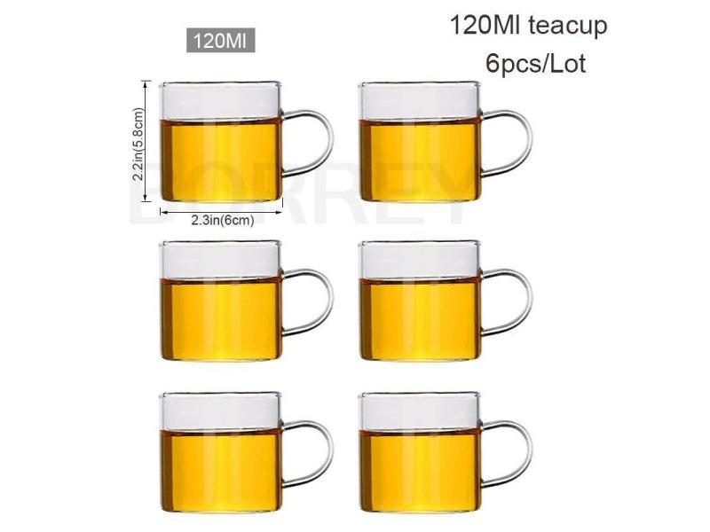 BORREY Big Heat-Resistant Glass Teapot Flower Tea Kettle Large Clear Glass Carousel 1