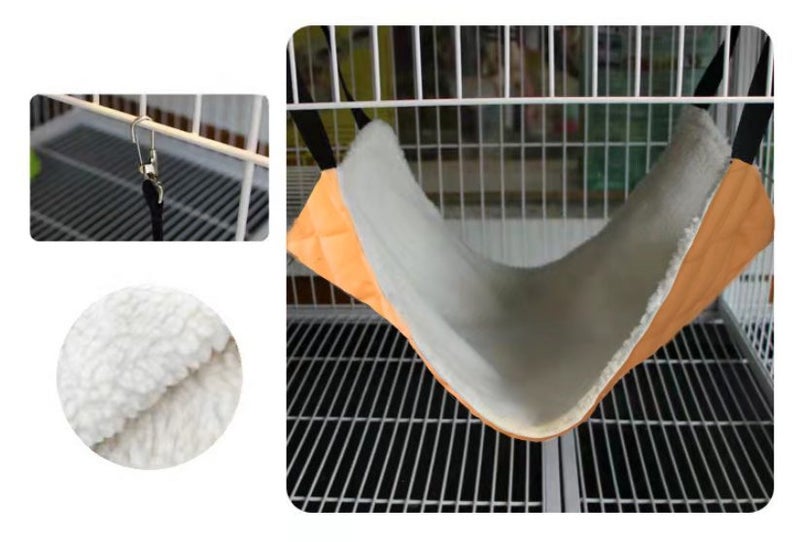 Pet Supply Rat Rabbit Cat Hammock Sleeping Soft Bed Hanging Cage Carousel 2