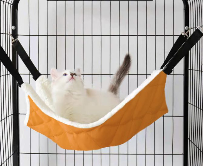 Pet Cat Hammock Warm Hanging Bed For Small Pets Sleeping Rest Carousel 1