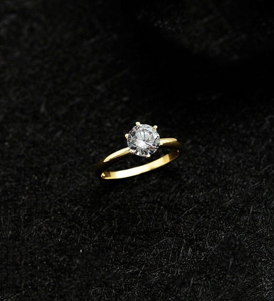 1.2ct Moissanite Engagement Ring SOLID 18K YELLOW GOLD Diamond Ring AU750 Stamp62934714763523113