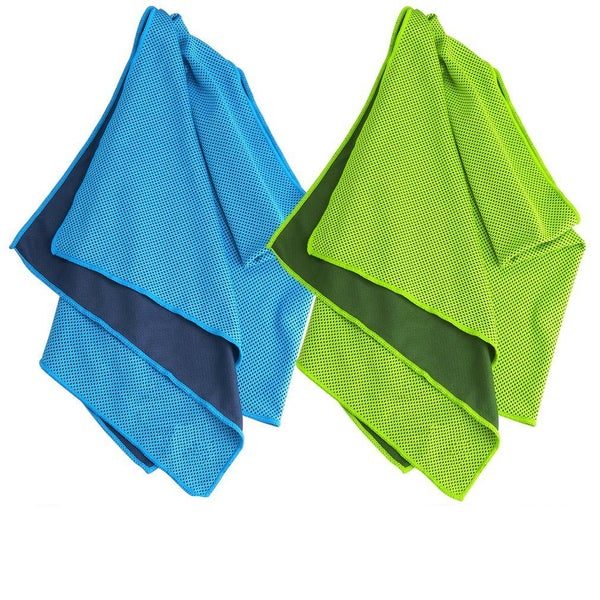 Cooling Towel Blue + Green Carousel 9